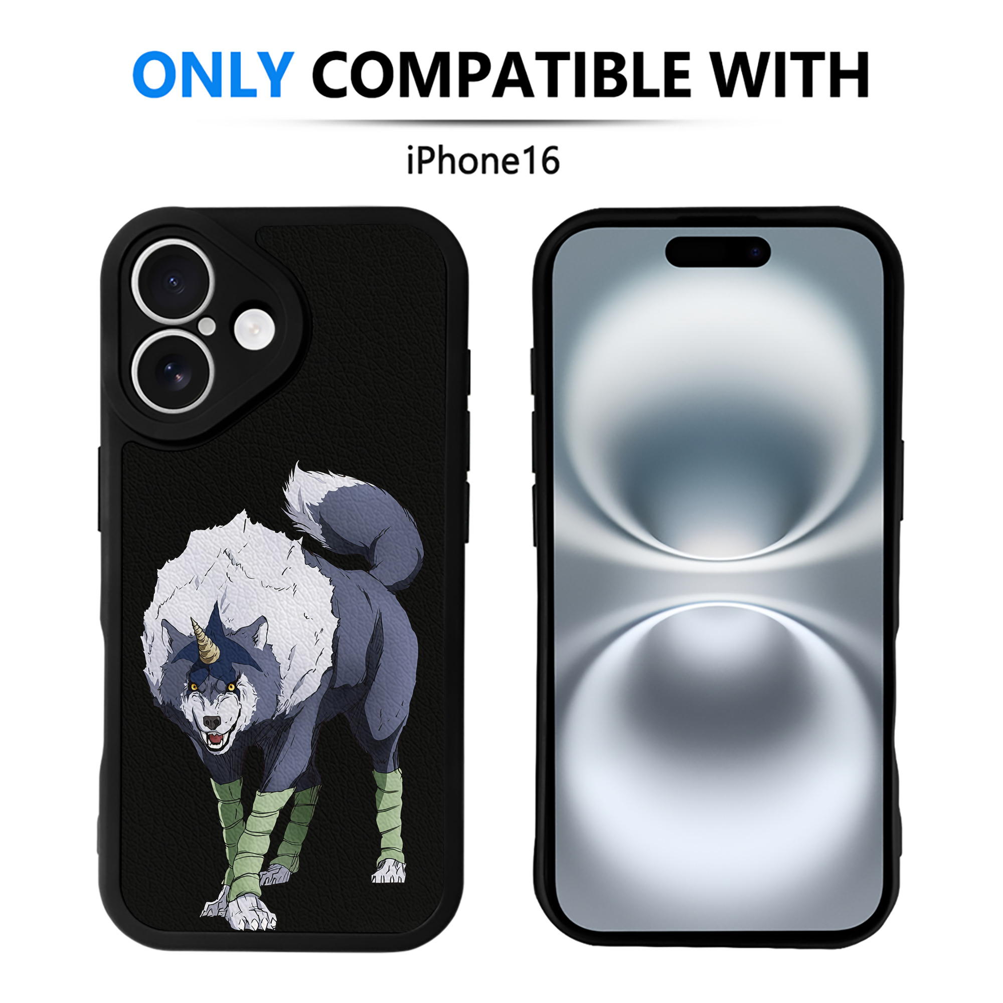 （画像用） 転スラ Regarding Reincarnated to Slime 【iPhone 16シリーズ対応】シリコンスマホケース（レザー調） 材質：シリコン